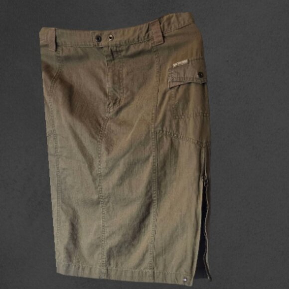 Khaki COLUMBIA Cargo skirt sz 8 - Picture 3 of 8